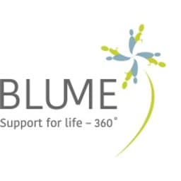 CentOS 8 with support by Blume logo
