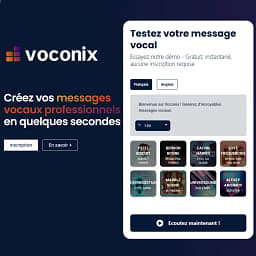 Voconix - Plateforme IA de génération de messages vocaux logo
